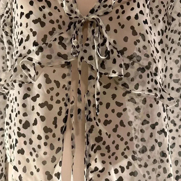 Pleione Black and White Blouse - Picture 2 of 7